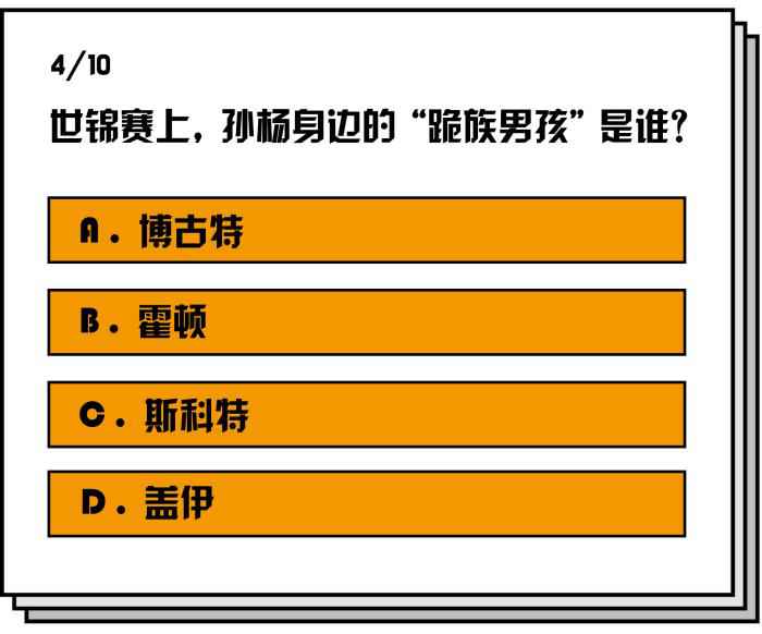 这套《2019真假体育迷测试卷》想拿满分太“楠”