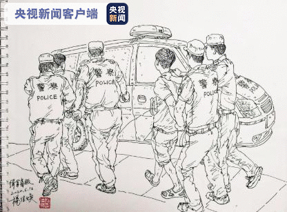 禁毒漫画 一线民警禁毒现场