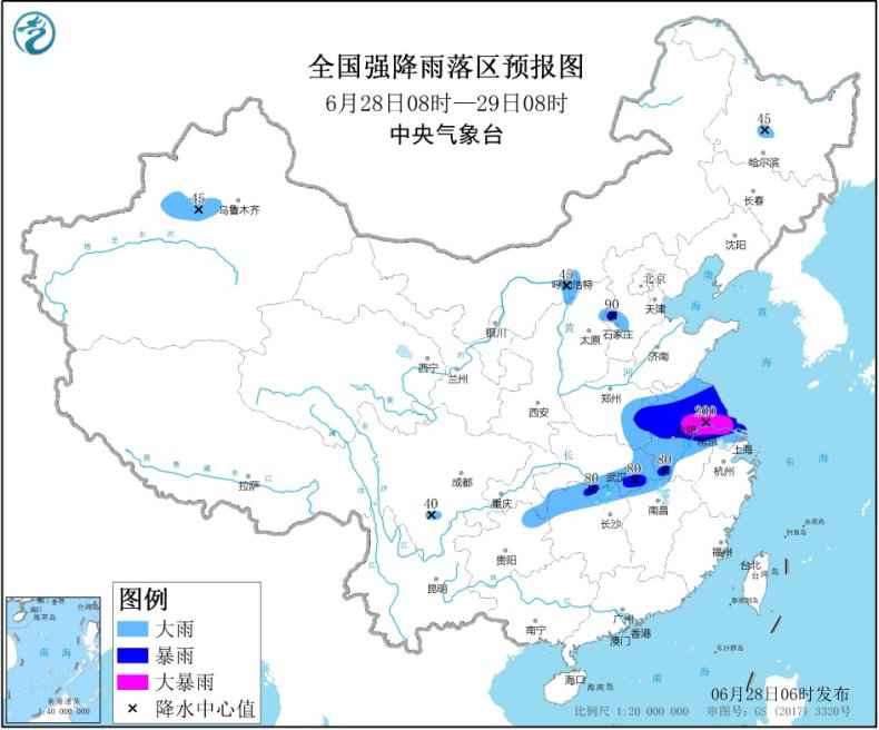 江汉东部黄淮江淮江南北部有强降雨 西北地区东