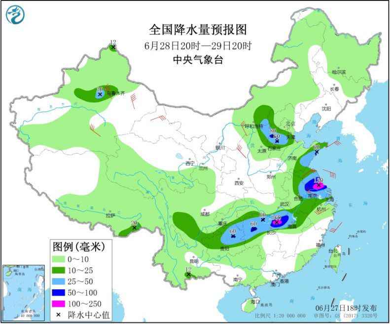 江汉黄淮江淮有强降雨 西北地区东部华北多对流