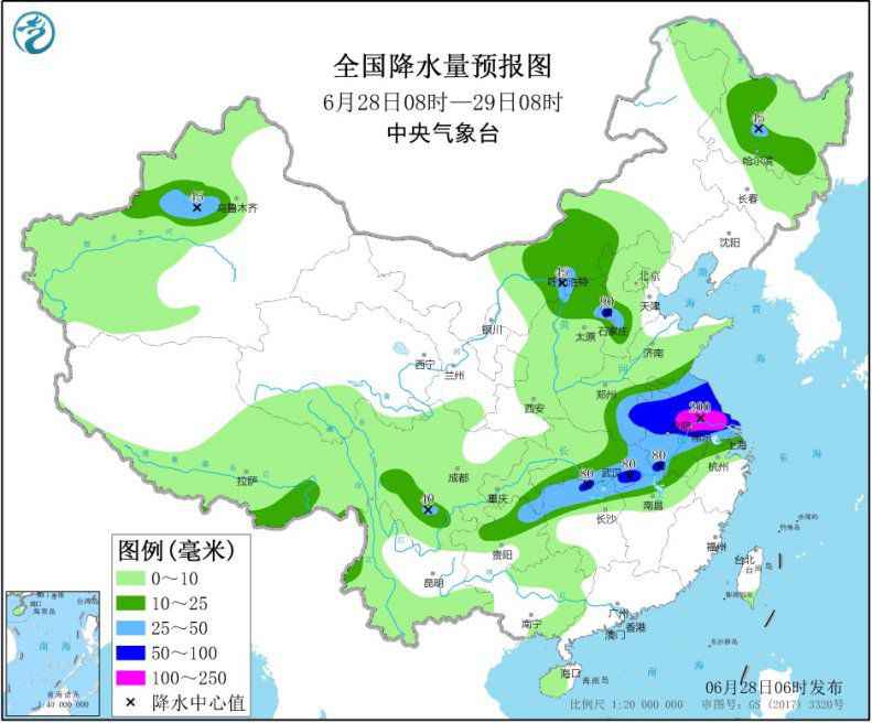 黄淮江淮等地有强降雨 西北地区东部华北多对流