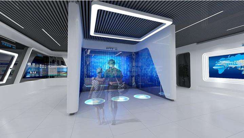 多媒体展厅设计融入多媒体展项后效果更生动形